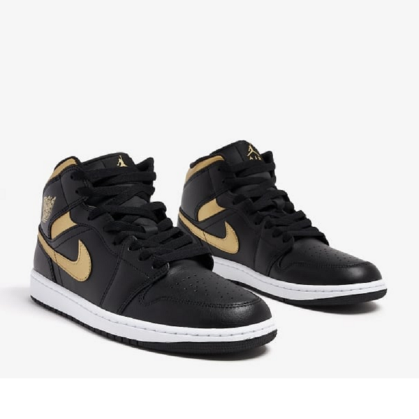 Giày Nike Air Jordan 1 Mid 'Black Metallic Gold' DQ8426-071 - Hình ảnh 5