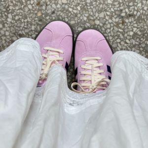 Giay Adidas VL Court 'Pink' JR8309