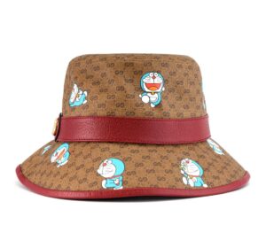 Mu Gucci x Doraemon Bucket Hat 'Beige Ebony' 648846-4HACU-8574