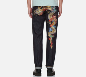 Quan Evisu Dragon Embroidered 'Blue' 2EAHTM1JE10117CT