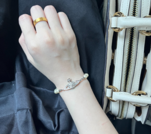 Vong Tay Vivienne Westwood Relief Pearl 'Silver' 6103000102P131P131