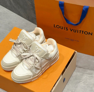Giay Louis Vuitton Trainer Sneaker 'Beige' 1ADHF6