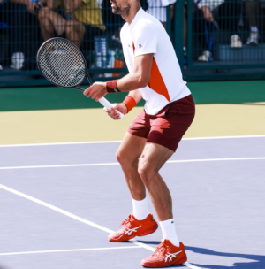 Giay Asics Court FF 3 Novak 'Red' 1041A361-964