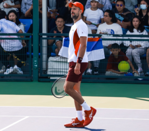 Giay Asics Court FF 3 Novak 'Red' 1041A361-964