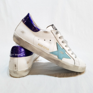 Giay Golden Goose Superstar 'White Sea Blue' G36MS590-U72