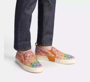 Giay Coach Skate Slip On Signature 'Rainbow' CA284-RAINBOW
