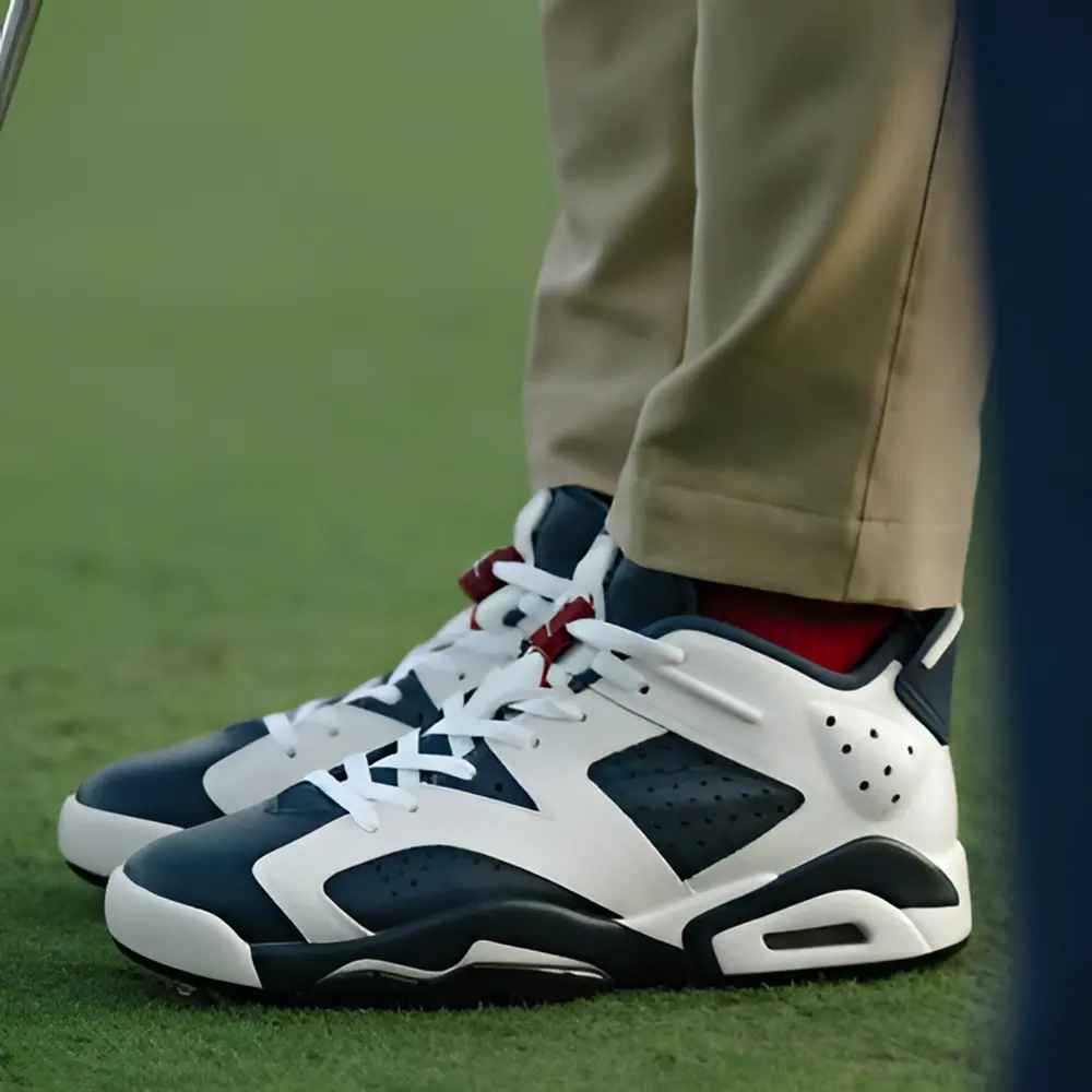 Alternative view of Giày Nike Air Jordan 6 Low Golf 'Olympic' DV1376-101