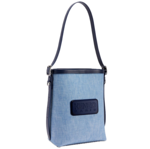 Tui Kenzo 18 Denim Leather Bucket Bag 'Blue' FE52SA2046H4DT