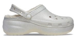 Dep Crocs Platform Glitter Lined Clog 'Silver' 210413-040