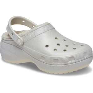 Dep Crocs Platform Glitter Lined Clog 'Silver' 210413-040