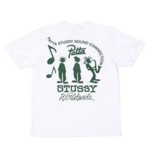 Ao Stussy x Patta Sound Connection Tee 'White' 3903843