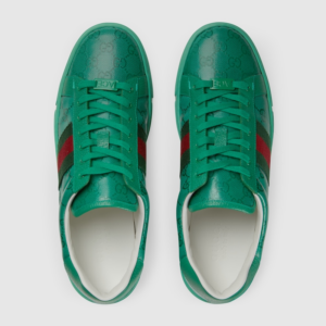 Giay Gucci Ace GG Crystal 'Green' 760775-FACRF-3751