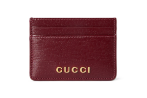 Vi Gucci Card Case With Script 'Rosso Ancora' 773428-0OP0T-6207