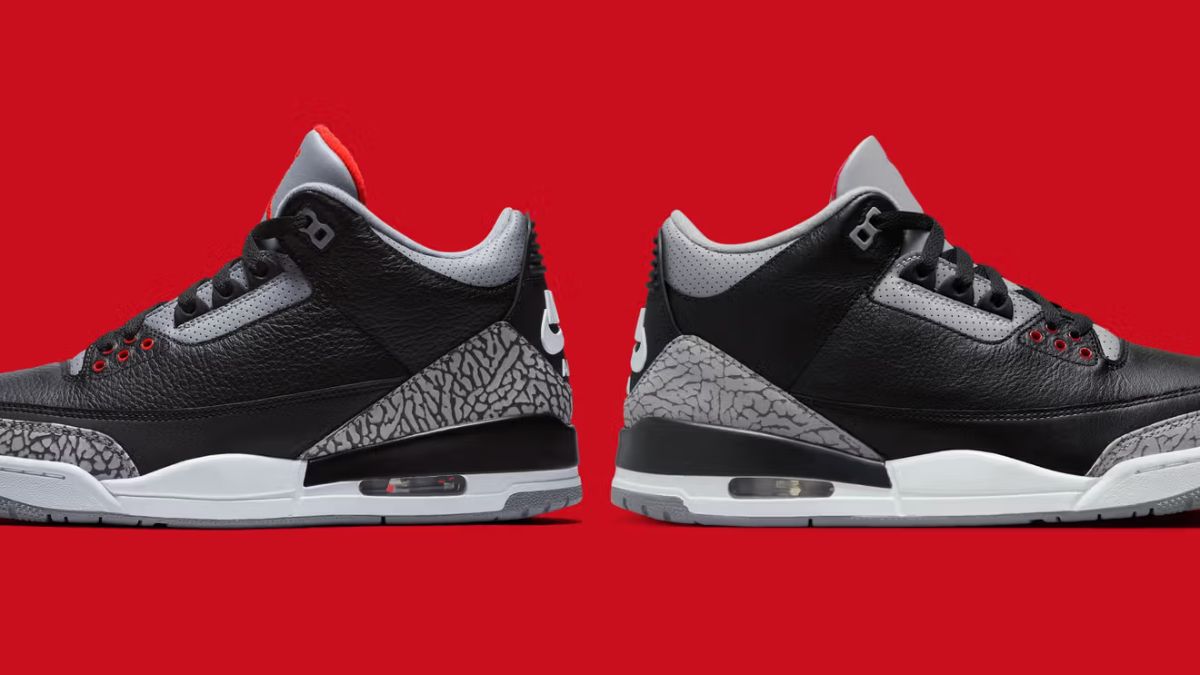 Air Jordan 3 ‘Black Cement’ 2018 va 2024: Co diem gi khac nhau?