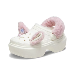 Dep Crocs Stomp Stuffed Animal Clog 'Chalk' 210690-0WV