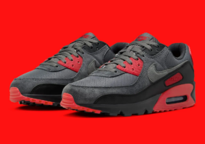 Giay Nike Air Max 90 'Iron Grey Fire Red' DM0029-007