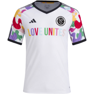 Ao Adidas New York City FC 2023 MLS Pride Pre-Match Jersey 'White' IN9191