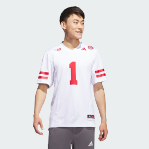 Ao Adidas Nebraska Football Off-Field Away Jersey 'White' IA3379
