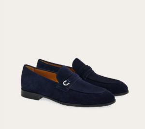 Giay Salvatore Ferragamo Moccasin 'Blue' 022385-768124