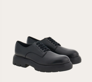 Giay Salvatore Ferragamo Chunky Lace Up 'Black' 022216-768457