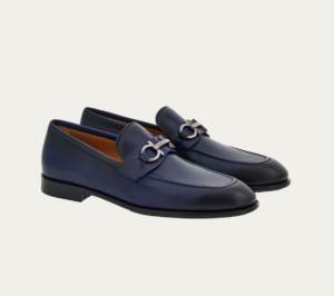 Giay Salvatore Ferragamo Moccasin 'Blue' 021669-768812