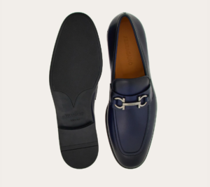 Giay Salvatore Ferragamo Moccasin 'Blue' 021669-768812