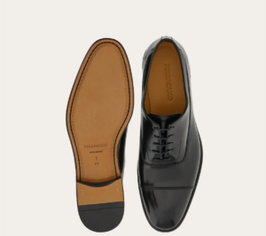 Giay Salvatore Ferragamo Oxford With Toe Cap 'Black' 021625-762477