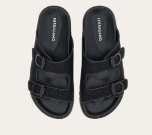 Dep Salvatore Ferragamo Double-strap Sandal 'Black' 029157-775573