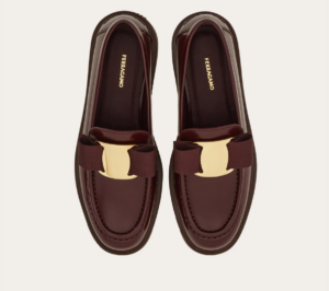 Giay Salvatore Ferragamo Chunky Vara Bow Loafer 'Oxblood' 01J060-777355
