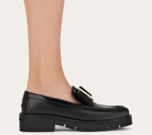 Giay Salvatore Ferragamo Chunky Vara Bow Loafer 'Black' 01J060-777353