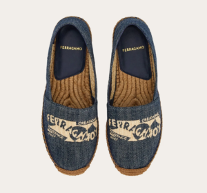 Giay Salvatore Ferragamo Denim Espadrilles 'Blue' 01I544-773726