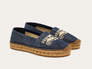 Giay Salvatore Ferragamo Denim Espadrilles 'Blue' 01I544-773726