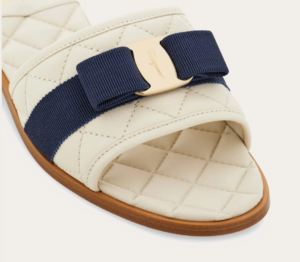 Dep Salvatore Ferragamo Quilted Slide 'Mascarpone' 01D474-774952