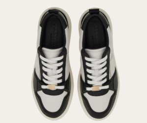 Giay Salvatore Ferragamo Suede Patch Skate Sneaker 'Black' 030568-770883
