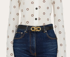 That Lung Salvatore Ferragamo Reversible Gancini 'Black' 230329-775596