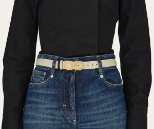 That Lung Salvatore Ferragamo Reversible Adjustable Gancini Belt 'Mascarpone' 23A565-764045