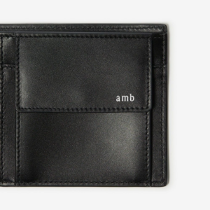 Vi Burberry Embossed Check Bifold Coin Wallet 'Black' 80783551