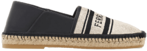 Giay Salvatore Ferragamo Jacquard Espadrilles 'Black' 028531-773596