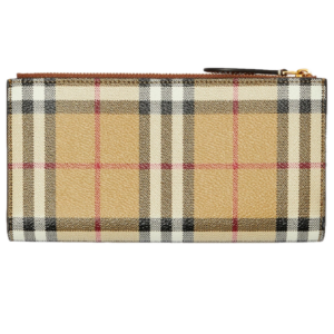 Vi Burberry Large Check Bifold Walle 'Beige' 80739801