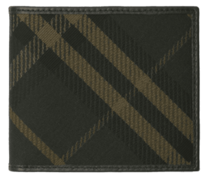 Vi Burberry Check Bifold Wallet 'Shadow' 80984551