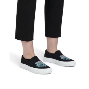 Giay Kenzo Tiger Head Embroidery 'Black' FA62SN200F70-99