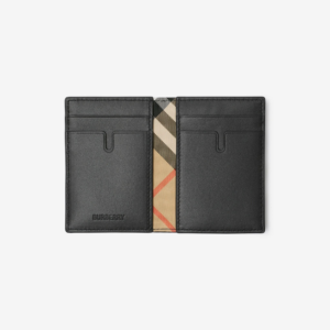 Vi Burberry B Shield Folding Card Case 'Black' 81003301