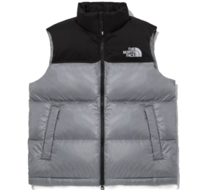 Ao The North Face Novelty Nuptse Down Vest 'Silver Black' NV1DP50L