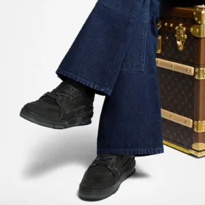 Giay Louis Vuitton LV Trainers 'Black' 1ADEQS