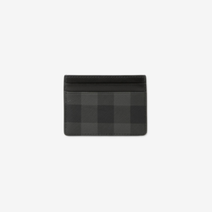 Vi Burberry Check Card Case 'Charcoal' 80702751