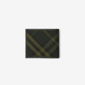 Vi Burberry Check Bifold Wallet 'Shadow' 80984551
