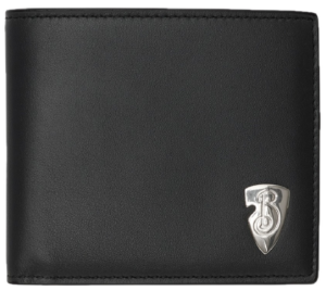 Vi Burberry B Shield Bifold Wallet 'Black' 81003321