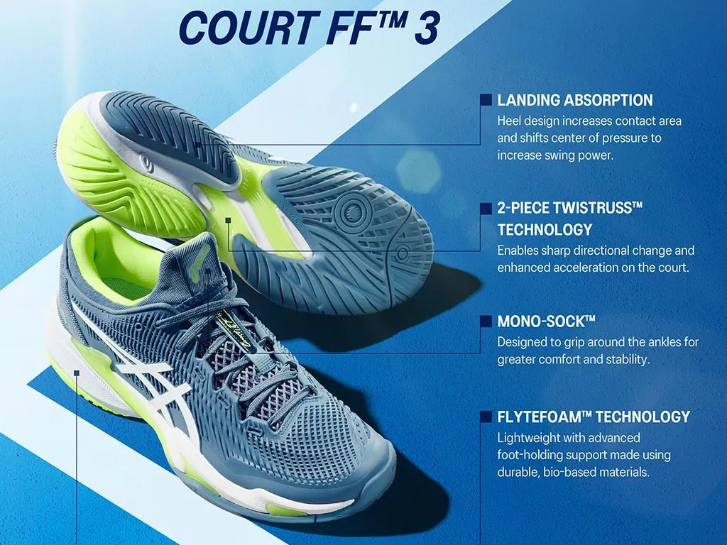 Asics Court FF 3 lựa chọn hàng đầu cho Tennis và Pickel Hinh anh 2: Asics Court FF 3 lua chon hang dau cho Tennis va Pickel