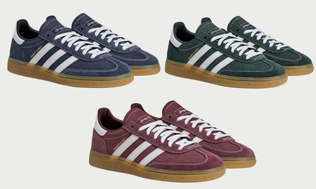 Hinh anh 1: Chiem nguong bo suu tap moi giua Sporty & Rich x adidas Handball Spezial