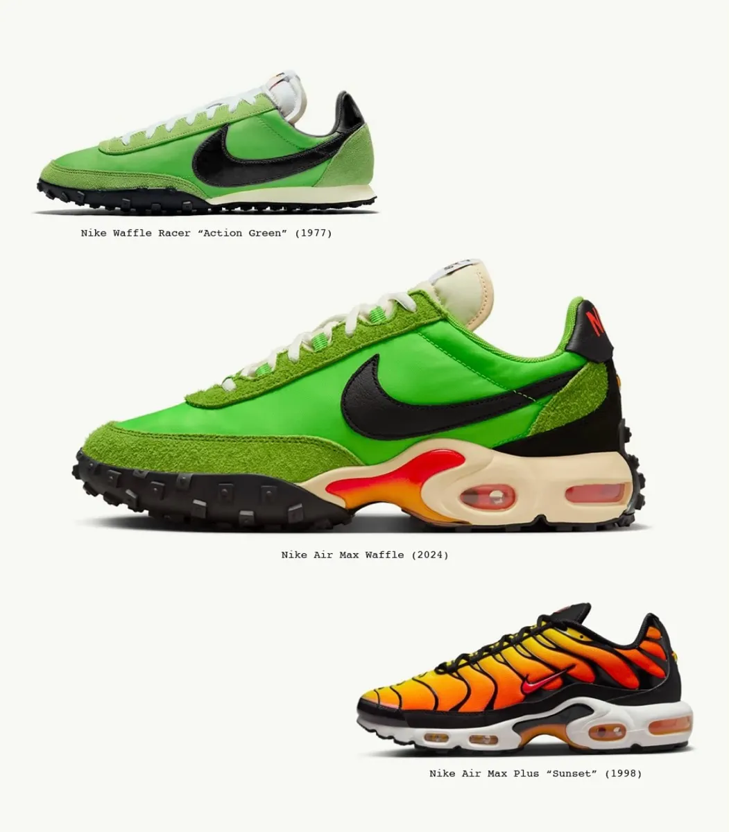 Hinh anh 4: Review chi tiet Nike Air Max Waffle SP "Action Green"